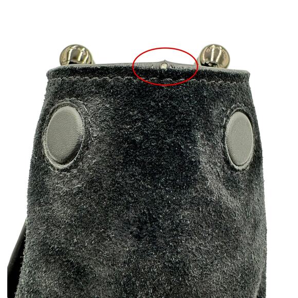 Coach Tea Rose Drifter Turnlock Satchel Floral Appliqué Black Leather 59522 - Picture 15 of 15